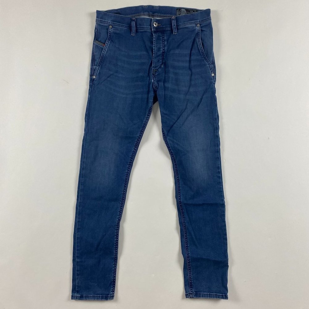 Diesel Kakee Slim Carrot Jeans Men's 30 Measures 31 x 29 Blue Stretch